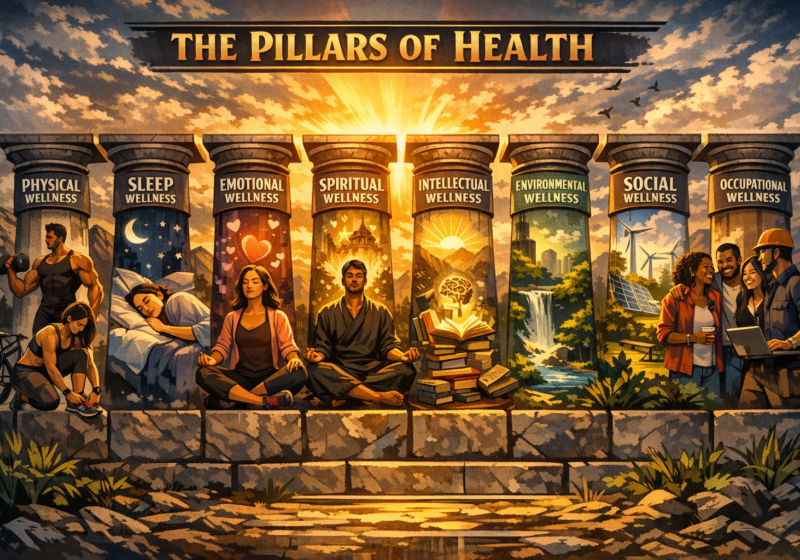 Physical Wellness Sleep Wellness Emotional Wellness Spiritual Wellness Intellectual Wellness Environmental Wellness Social Wellness Occupational Wellness